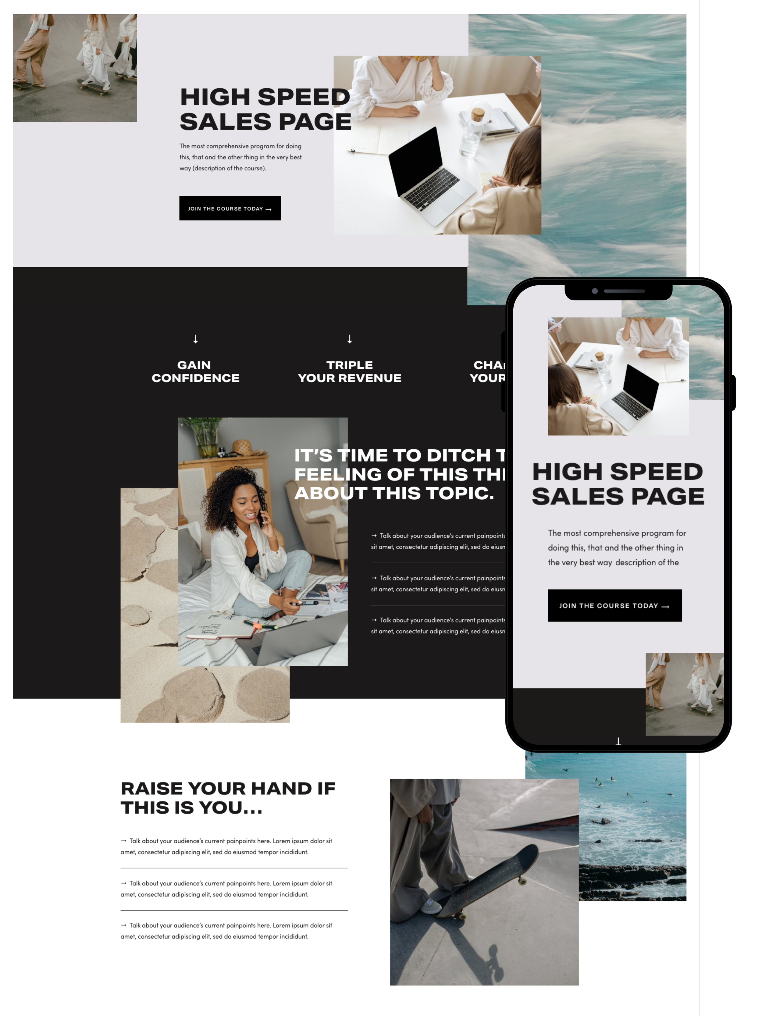 Sales Page Design | Elite Launch Design - Create in Riyadh for Higher Conversions