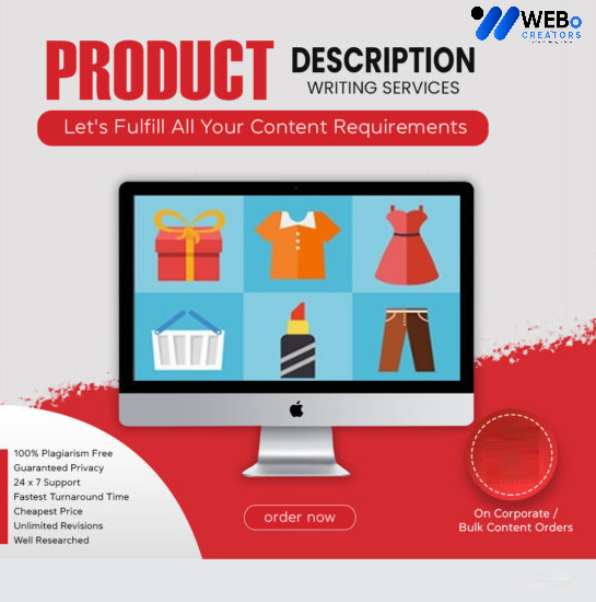 Product Description Writing Services | Best Digital Marketing Agency | Web Design in Riyadh for online stores